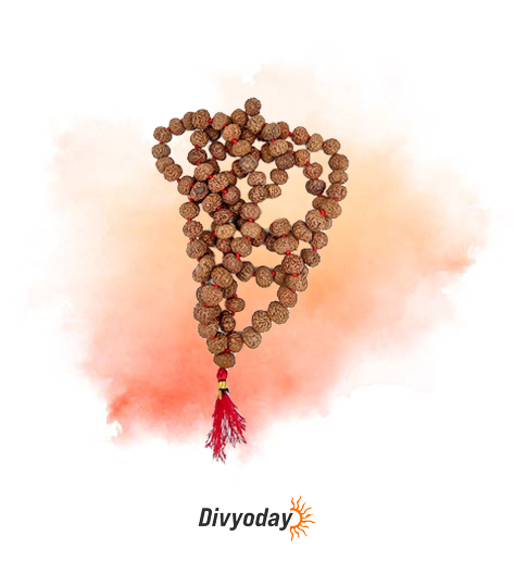 7 Mukhi Rudraksha Mala (108+1 Beads) (8 mm)